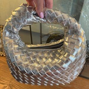 Urban Expressions Silver Woven Bag